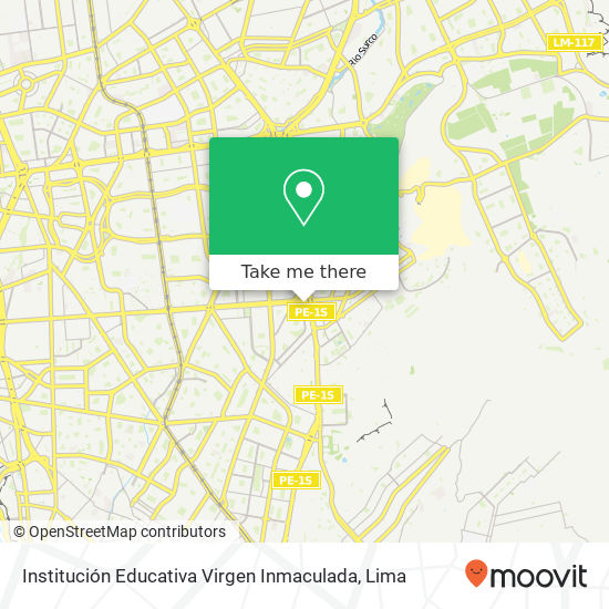 Institución Educativa Virgen Inmaculada map