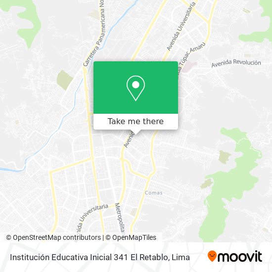 Institución Educativa Inicial 341 El Retablo map