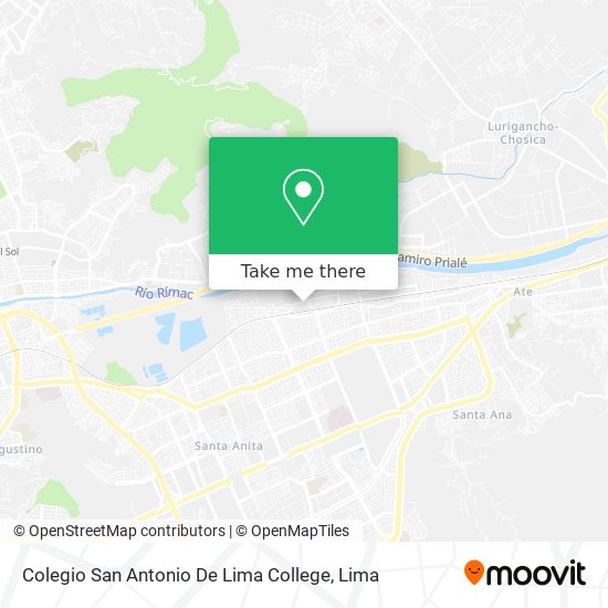 Colegio San Antonio De Lima College map