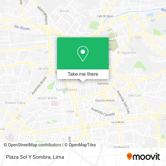 Mapa de Plaza Sol Y Sombra