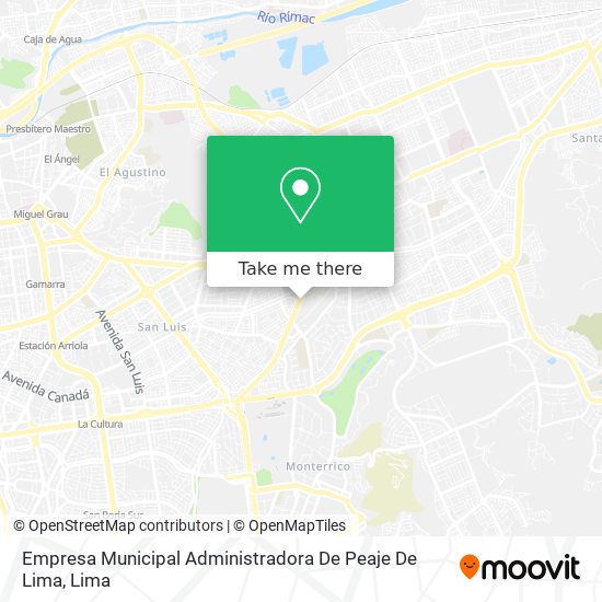 Empresa Municipal Administradora De Peaje De Lima map