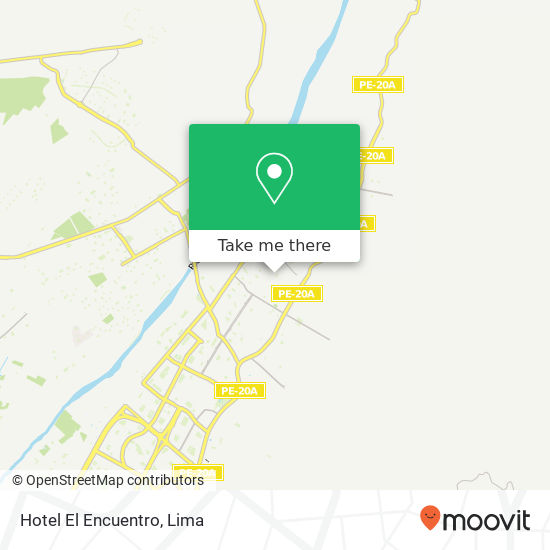 Hotel El Encuentro map