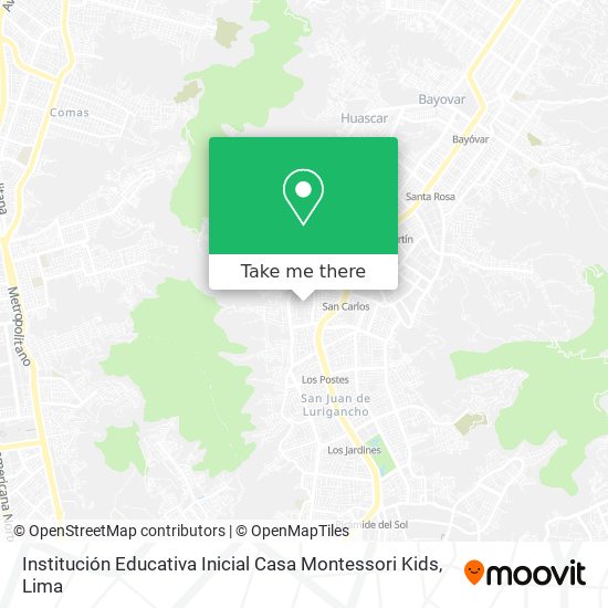 Institución Educativa Inicial Casa Montessori Kids map