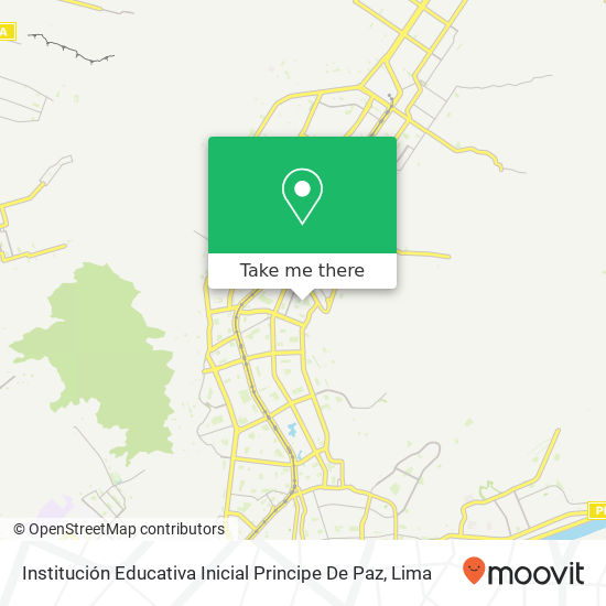 Institución Educativa Inicial Principe De Paz map