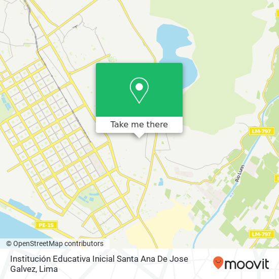 Mapa de Institución Educativa Inicial Santa Ana De Jose Galvez