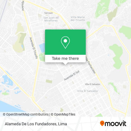 Alameda De Los Fundadores map