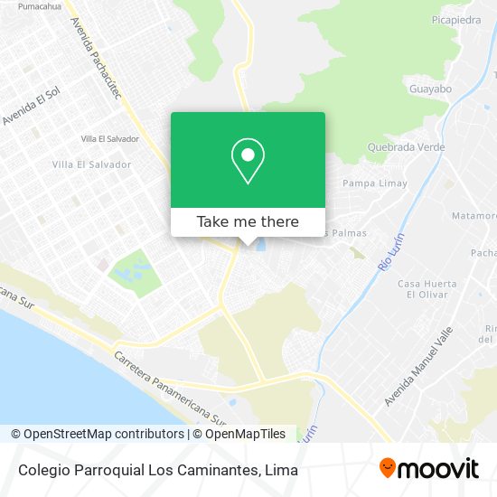 Mapa de Colegio Parroquial Los Caminantes