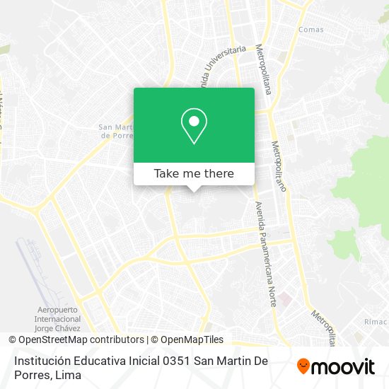 Institución Educativa Inicial 0351 San Martin De Porres map