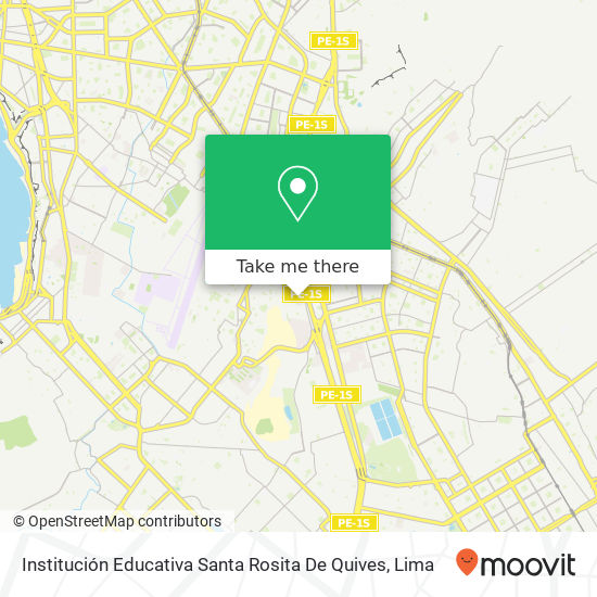 Institución Educativa Santa Rosita De Quives map