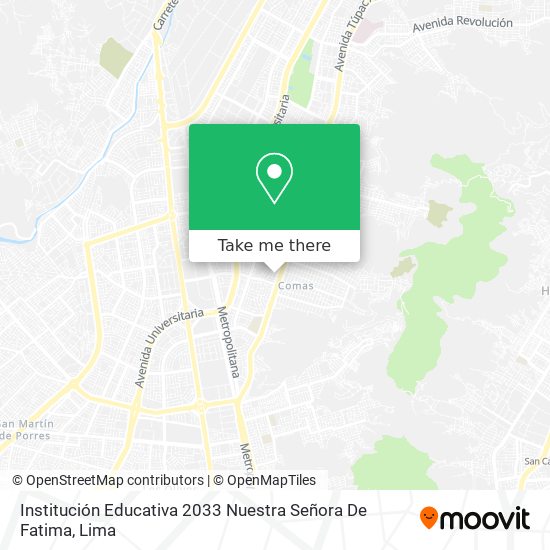 Institución Educativa 2033 Nuestra Señora De Fatima map