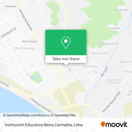 Mapa de Institución Educativa Reina Carmelita