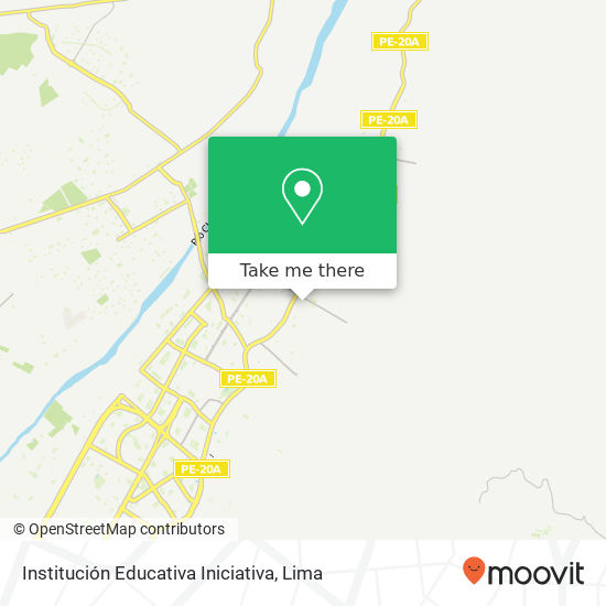 Mapa de Institución Educativa Iniciativa