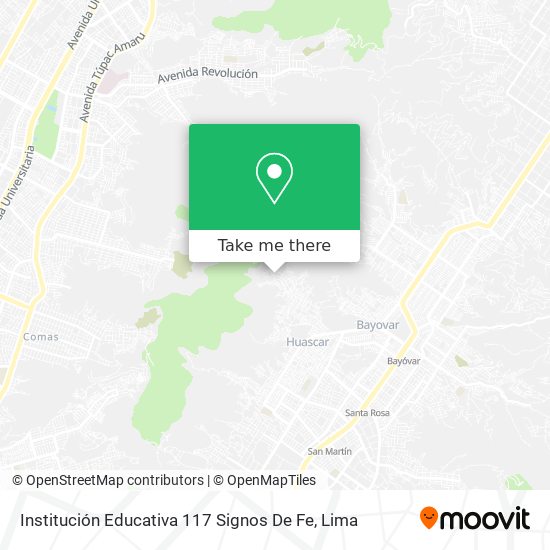 Institución Educativa 117 Signos De Fe map