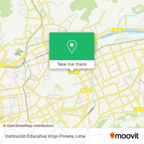 Institución Educativa Virgo Potens map