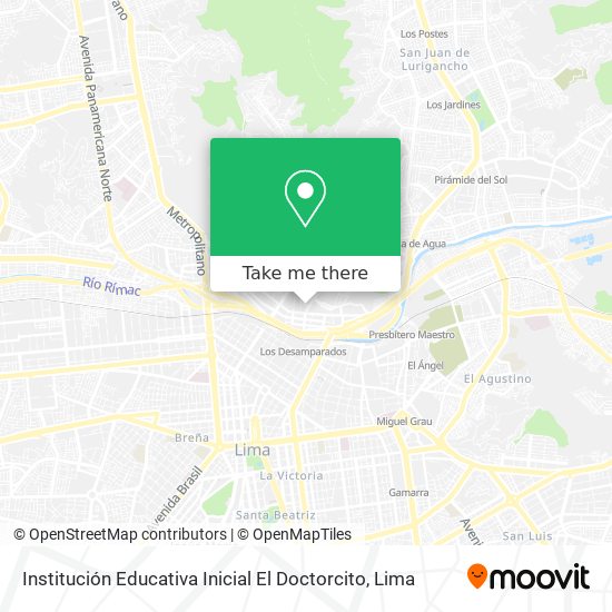 Mapa de Institución Educativa Inicial El Doctorcito