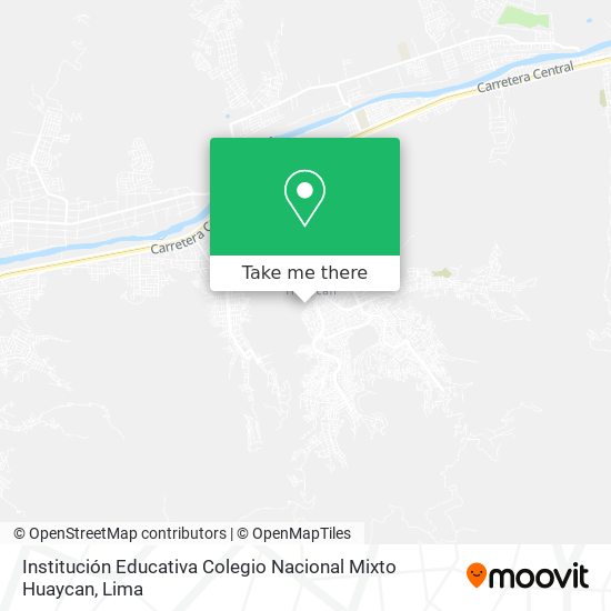 Institución Educativa Colegio Nacional Mixto Huaycan map