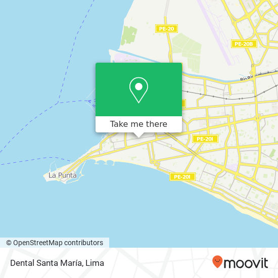 Dental Santa María map