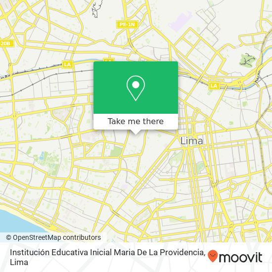 Institución Educativa Inicial Maria De La Providencia map
