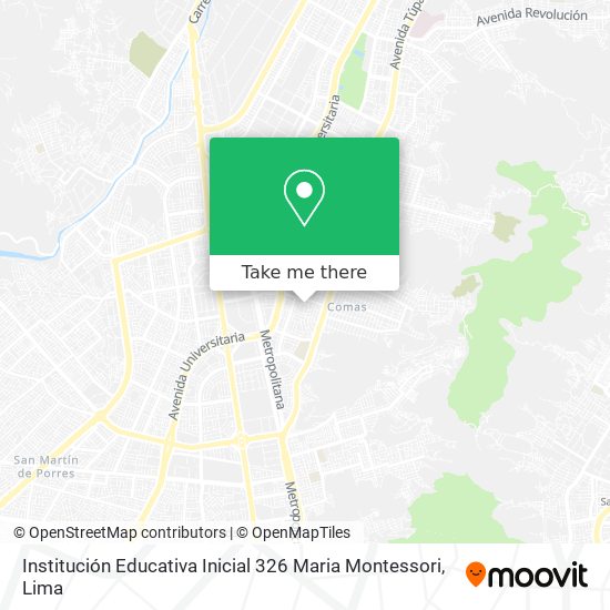 Institución Educativa Inicial 326 Maria Montessori map