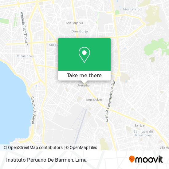 Mapa de Instituto Peruano De Barmen