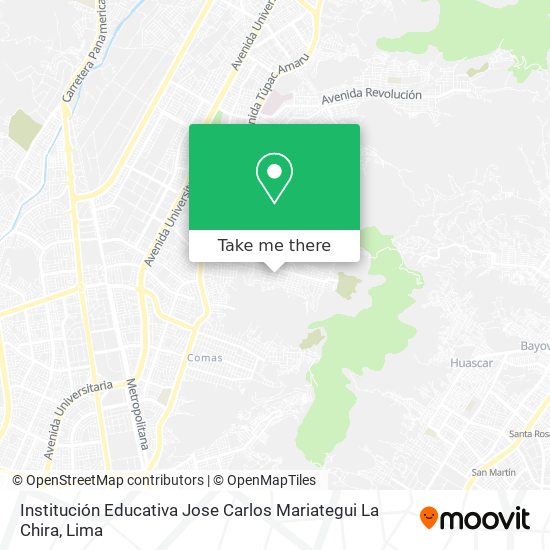Institución Educativa Jose Carlos Mariategui La Chira map