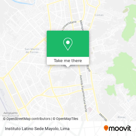 Instituto Latino Sede Mayolo map