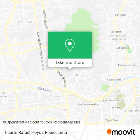 Fuerte Rafael Hoyos Rubio map