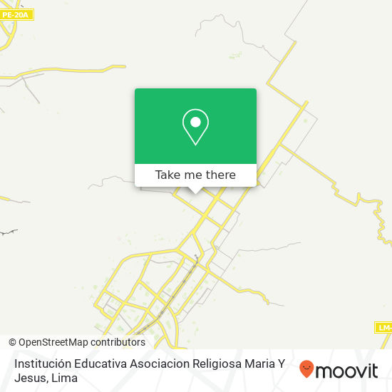 Institución Educativa Asociacion Religiosa Maria Y Jesus map