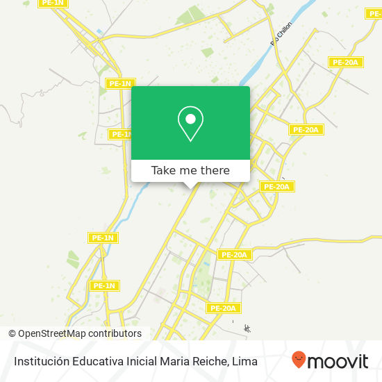 Institución Educativa Inicial Maria Reiche map