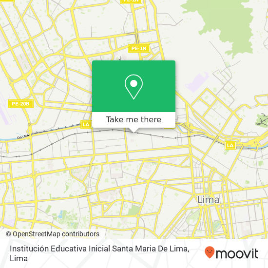 Institución Educativa Inicial Santa Maria De Lima map