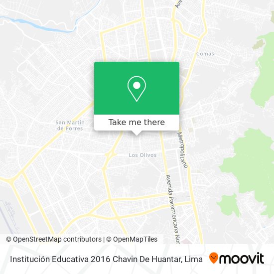Institución Educativa 2016 Chavin De Huantar map