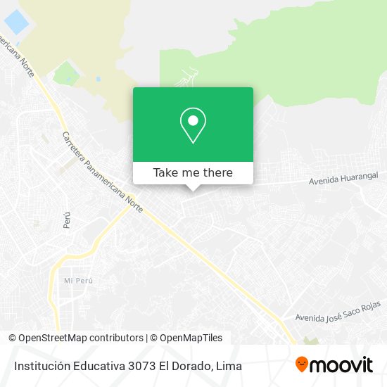 Mapa de Institución Educativa 3073 El Dorado