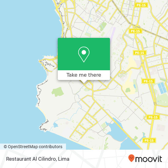 Mapa de Restaurant Al Cilindro