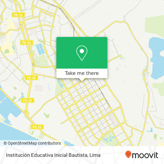 Institución Educativa Inicial Bautista map