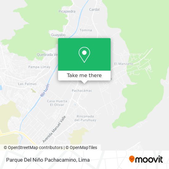 Parque Del Niño Pachacamino map
