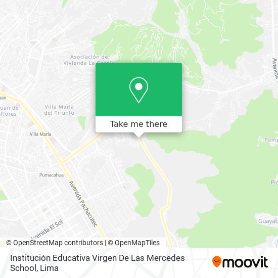 Institución Educativa Virgen De Las Mercedes School map