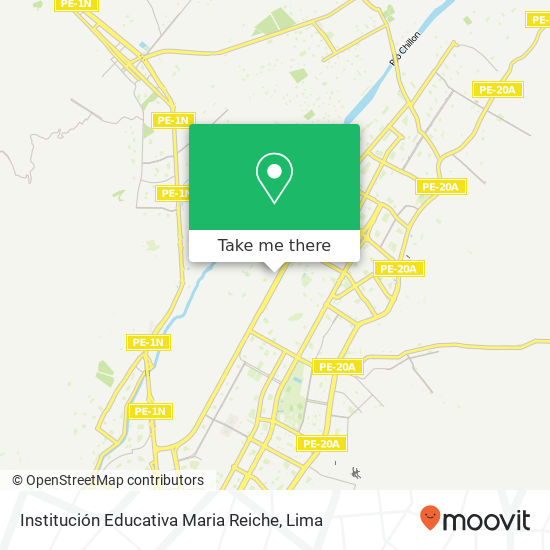 Institución Educativa Maria Reiche map