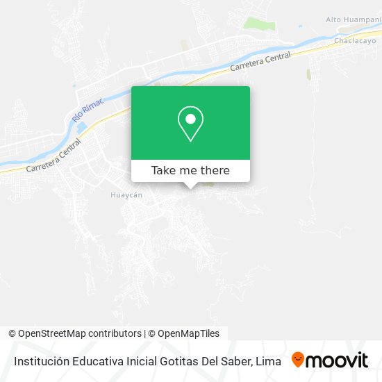 Mapa de Institución Educativa Inicial Gotitas Del Saber