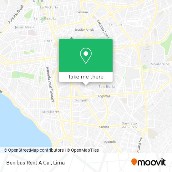 Benibus Rent A Car map