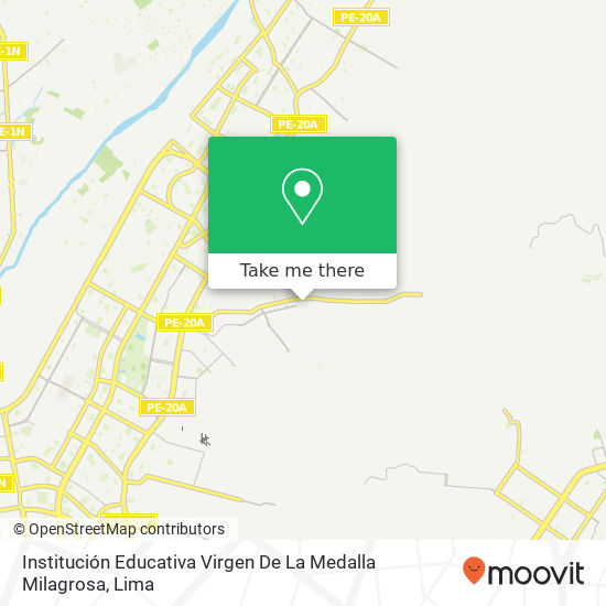 Institución Educativa Virgen De La Medalla Milagrosa map