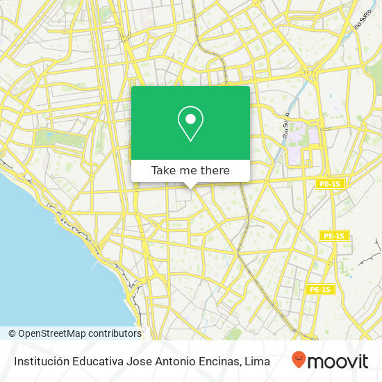 Institución Educativa Jose Antonio Encinas map