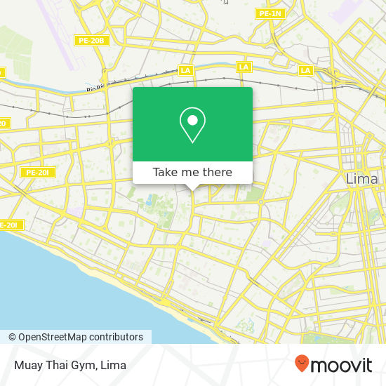 Mapa de Muay Thai Gym