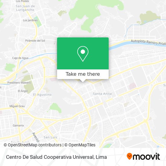 Centro De Salud Cooperativa Universal map