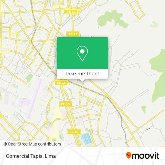 Comercial Tapia map