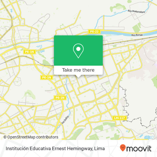 Mapa de Institución Educativa Ernest Hemingway
