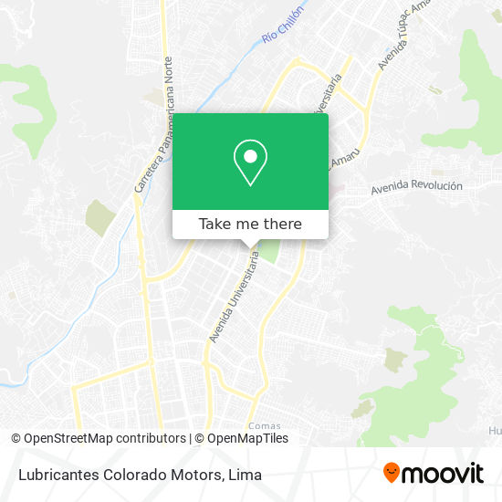 Lubricantes Colorado Motors map