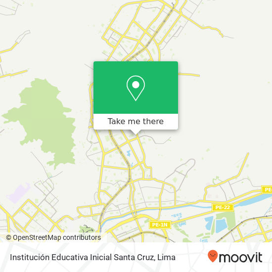 Institución Educativa Inicial Santa Cruz map