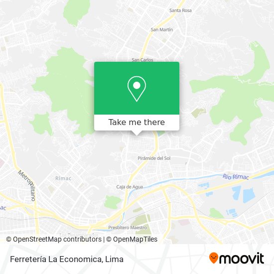 Mapa de Ferretería La Economica