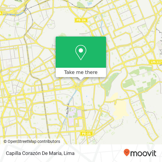 Capilla Corazón De María map