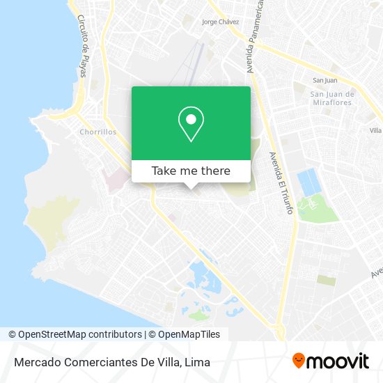 Mercado Comerciantes De Villa map